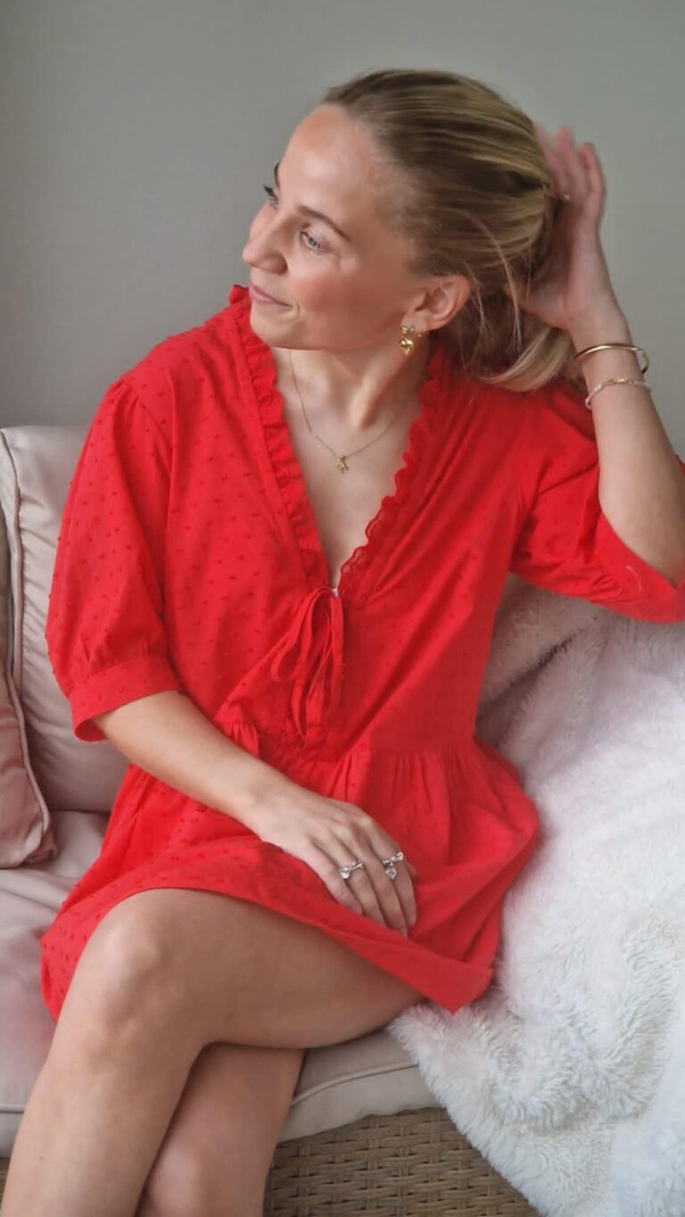 Kjole Anne med v-Hals - Bilde 4
