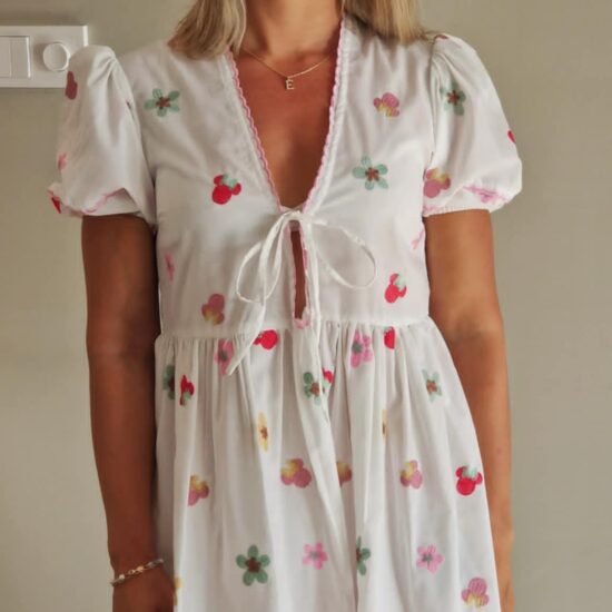 Kjole Anne med V-Hals