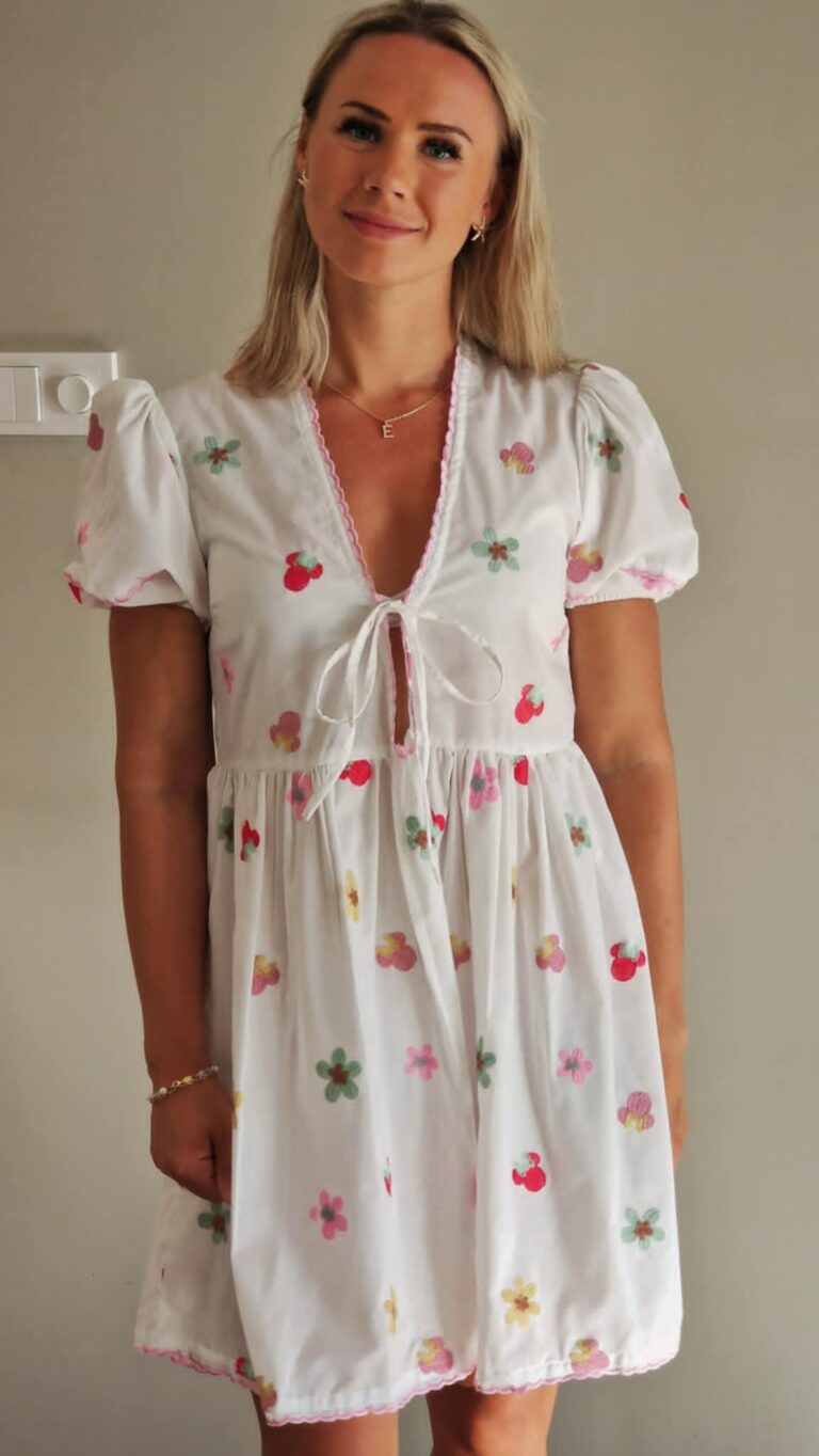 Kjole Anne med V-Hals