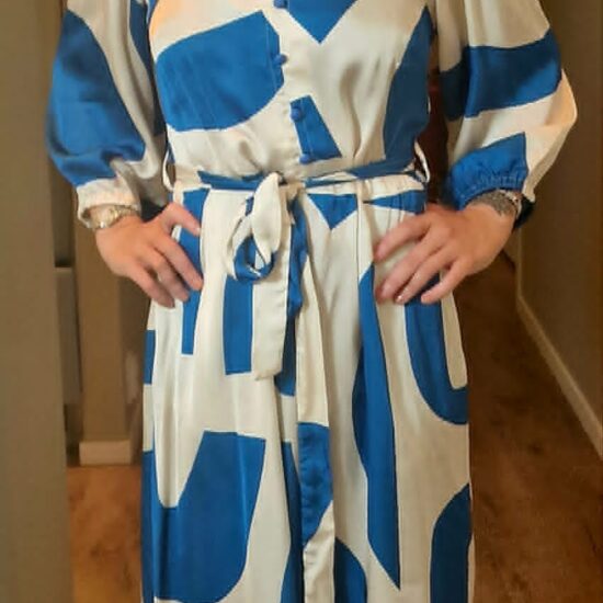 Silke Kjole med Belte