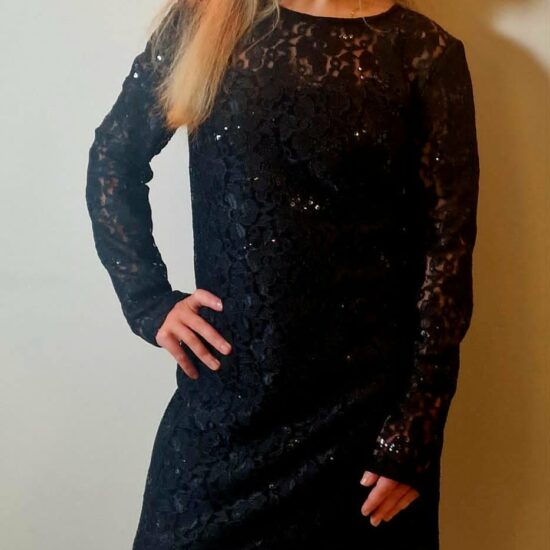 Festlige Blonde  Kjole meg glitter